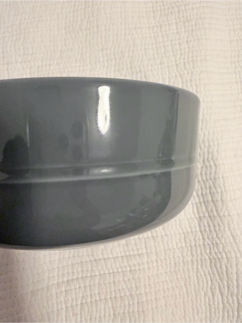 Crate&Barrel Grey Ceramic Bowl, Set of 4 - Picture 6 of 6